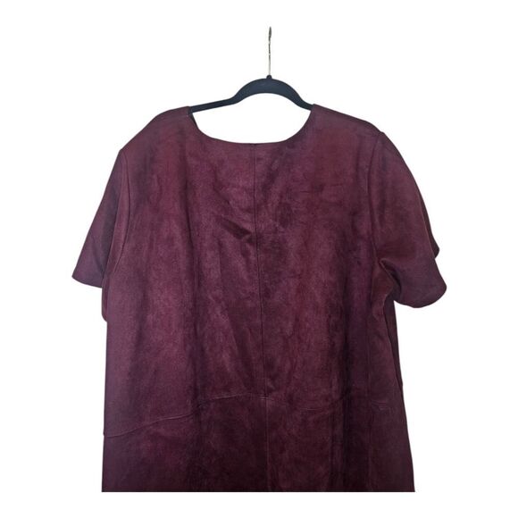CATO Faux Suede Shift Dress w/ Pockets - Size 26/28W - Picture 5 of 10